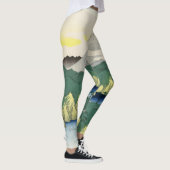 レギンス日本のウッドブロック レギンス (右)