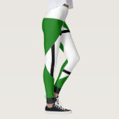 レギンス組成物Iロゼンゲスと4ライン緑 レギンス (右)