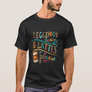 レギンス葉とラテお願いヴィンテージパンプキン Tシャツ