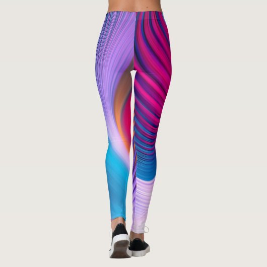 レギンス-抽象芸術アート レギンス (裏面)