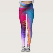 レギンス-抽象芸術アート レギンス (正面)