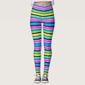 レギンス/数々のカラーストライプ レギンス (正面)