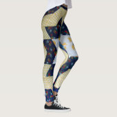 レギンス – 星花のキルトパターン (右)