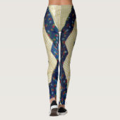 レギンス – 星花のキルトパターン (裏面)