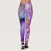 レギンス – 蝶の翼の抽象芸術 (裏面)