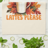 レギンス、離れラテお願い – 秋美学 キッチンタオル (折り畳み)