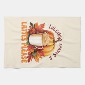 レギンス、離れラテお願い – 秋美学 キッチンタオル (横)