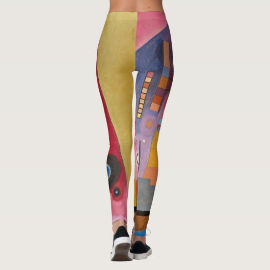 レギンス- "Heavy Red" -抽象芸術アートイメージ レギンス (裏面)