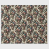 レクイエムラプソディ – ゴシックフローラバンダナ ラッピングペーパー (フラット)