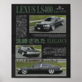 レクサスLS400 XF10 - VIP Stance Elegance ポスター (正面)