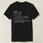 レクシー名レクシー定義レクシー女性名レクシーme tシャツ (デザイン正面)