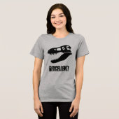 レクセルント！ト。レックス恐竜スカル トライブレンドＴシャツ (正面全面)