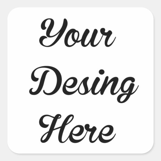 レクタングル カスタム ブライダル シャワー フェイバータグ スクエアシール (正面)