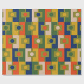 レクタンジェル中世紀幾何モダンパターン ラッピングペーパー (フラット)