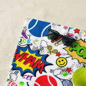 😍🤩レクティックなテニス🎾ターン  ビーチタオル (インサイチュ)