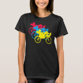 レクムベントバイクヴィンテージレトロ自転車BMXライダーラック Tシャツ (正面)