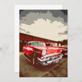 レクラシックッドカー招待状 招待状 (正面/裏面)