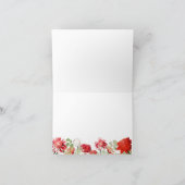 レクラシックッド花模様  サンキューカード (内部)