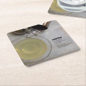 レクラシックモンドロップ スクエアペーパーコースター (アングル)