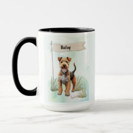 レクランドテリア 水彩風カスタマイズ オリジナル 犬グッズ マグカップ