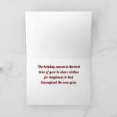 レクリエーカッコいいション車クリスマスグリーティングカード シーズンカード (内部)