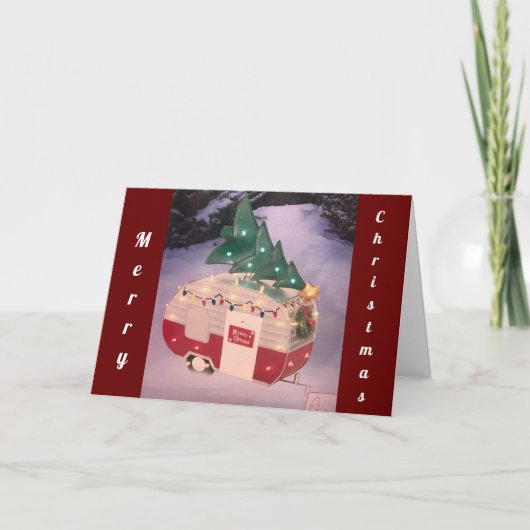 レクリエーカッコいいション車クリスマスグリーティングカード シーズンカード (正面)