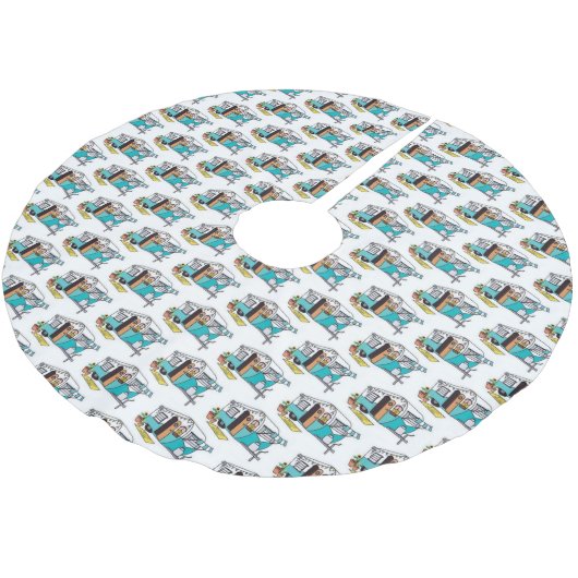 **レクリエーショナルビークル** ブラッシュドポリエステルツリースカート (アングル)