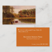 レクリエーションの名刺、水中の牛 名刺 (正面/裏面)