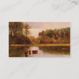 レクリエーションの名刺、水中の牛 名刺