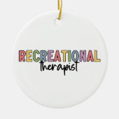 レクリエーションカラフルセラピスト セラミックオーナメント (正面)
