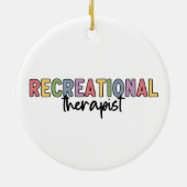 レクリエーションカラフルセラピスト セラミックオーナメント (裏面)