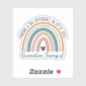レクリエーションセラピストレインボーレクリエーションセラピー シール (シート)