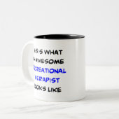 レクリエーションセラピスト素晴らし、 ツートーンマグカップ (正面左)