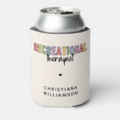 レクリエーションパーソナライズされたセラピスト 缶クーラー (缶裏面)