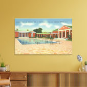 レクリエーションビルインテリアコートアンドプールビュー キャンバスプリント (インサイチュ (リビング))