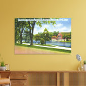 レクリエーションビル&ボートハウス キャンバスプリント (インサイチュ (リビング))