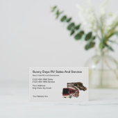 レクリエーション車とオートバイ 名刺 (スタンド正面)