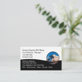 レクリエーション車のオートモーツビジネスカード 名刺 (スタンド正面)