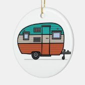 **レクリエーション車**クリスマスオーナメント セラミックオーナメント (左)