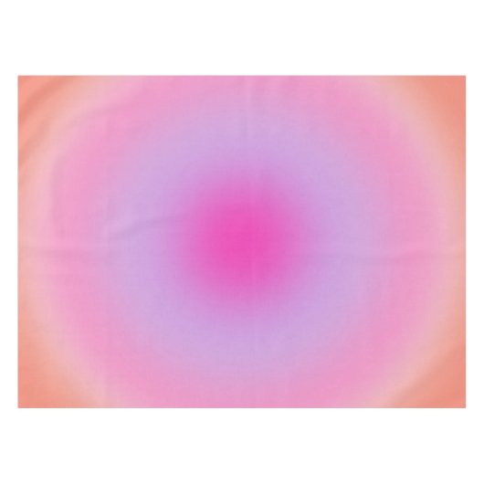 レクルール01オレンジとピンクのグラデーションのオーラ テーブルクロス (正面(横))