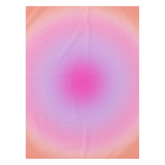 レクルール01オレンジとピンクのグラデーションのオーラ テーブルクロス (正面)