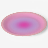 レクルール01オレンジとピンクのグラデーションのオーラ ペーパープレート (アングル)