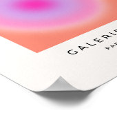 レクルール01オレンジとピンクのグラデーションのオーラ ポスター (角)