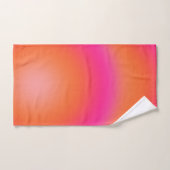レクルール03ホットピンクとオレンジのグラデーションのオーラ バスタオルセット (ハンドタオル)