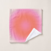 レクルール04ニュートラルピンクとオレンジのグラデーション バスタオルセット (ウォッシュタオル)