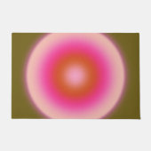 レクルール05グラデーションオリーブとピンクオーラ ドアマット (正面)