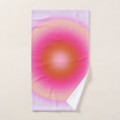 レクルール06薄紫とピンクグラデーションオーラ バスタオルセット (ハンドタオル)