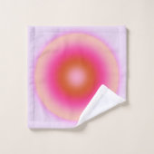 レクルール06薄紫とピンクグラデーションオーラ バスタオルセット (ウォッシュタオル)