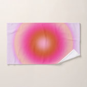 レクルール06薄紫とピンクグラデーションオーラ バスタオルセット (ハンドタオル)