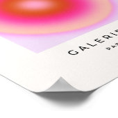 レクルール06薄紫とピンクグラデーションオーラ ポスター (角)